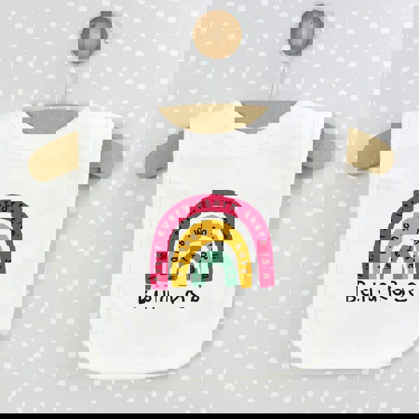 Personalised Memento Company Personalised Rainbow Bib