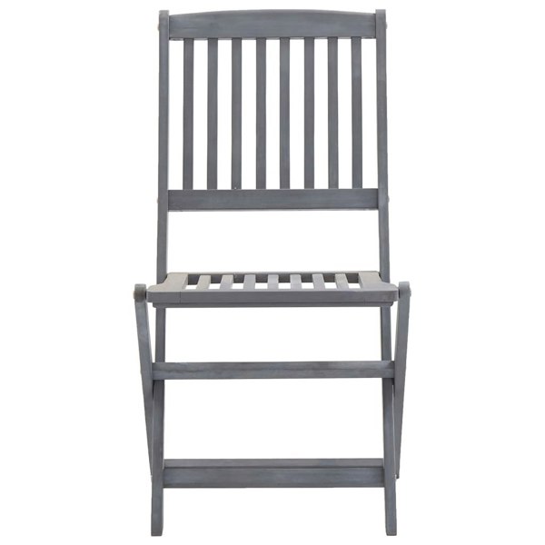 Berkfield Folding Outdoor Chairs 2 pcs Solid Acacia Wood
