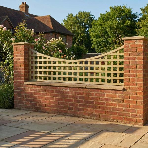 3 pack trellis concave top privacy square [w.6ft x h.1ft] 1