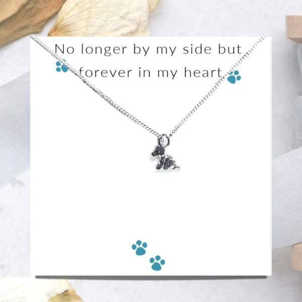 Aye Do Gifts No Longer By My Side - Dog Necklace & Gift Card