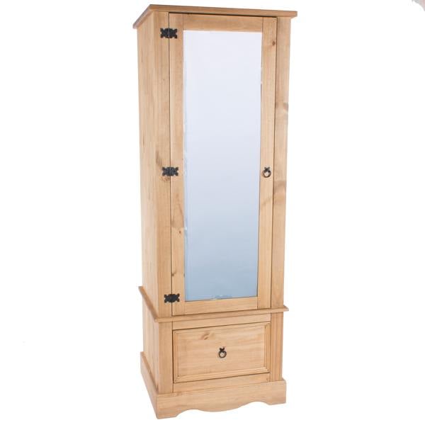 Core Products Corona 1-Door Armoire with Mirror & Drawer