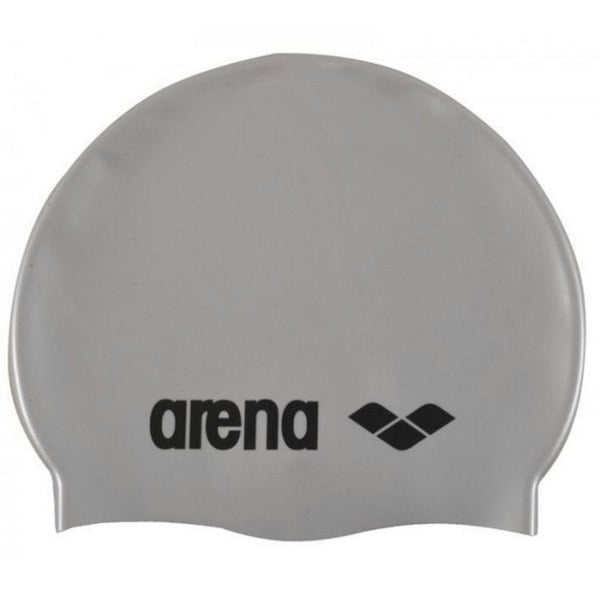 Arena Childrens/Kids Classic Silicone Swim Cap - Silver