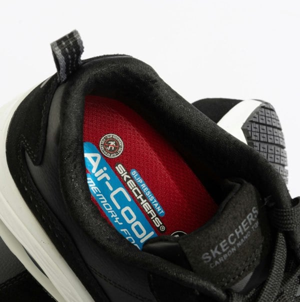 Skechers Work 108147EC UNO SR - ELAINY Womens Safety Trainers Black/White