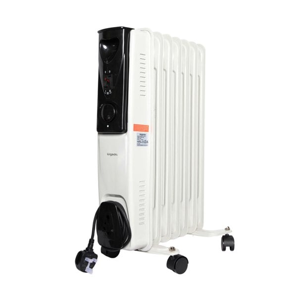 Samuel Alexander 1.5kw 7 Fin Oil Radiator Heater with Adjustable Thermostat