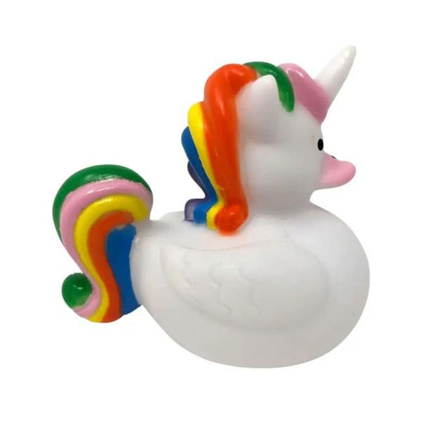Cute Hydrokidz unicorn duck toy with rainbow mane, boosts fine motor skills