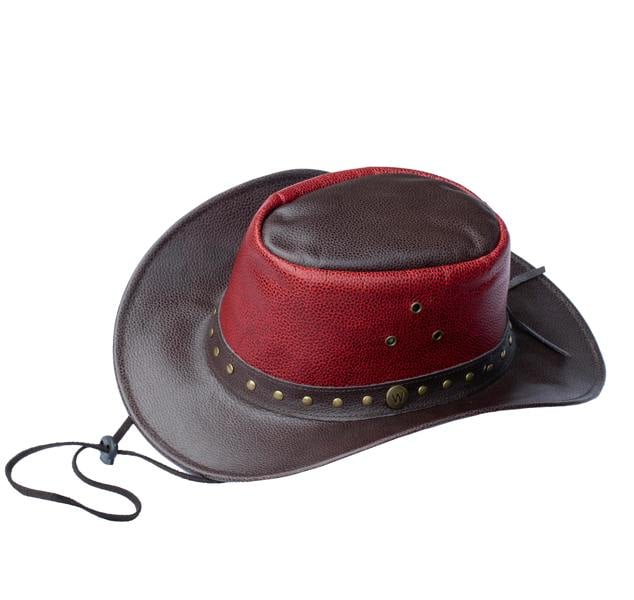 Wombat Leather The Waratah Premium Leather Cowboy Hat