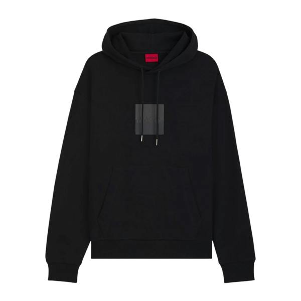 Hugo Mens Hooded Regular Drop Sleeve Hoodie - Black - 