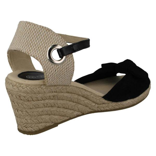 Savannah Ladies Savannah Mid Rope Wedge Sandals
