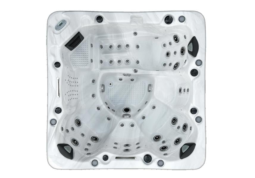 The Emperor by British Hot Tubs™ boasts a sculptured head-to-toe hydrotherapy lounger, plus wrap-around seating loaded with high volume sophisticated massage jets, targeting all muscle groups.