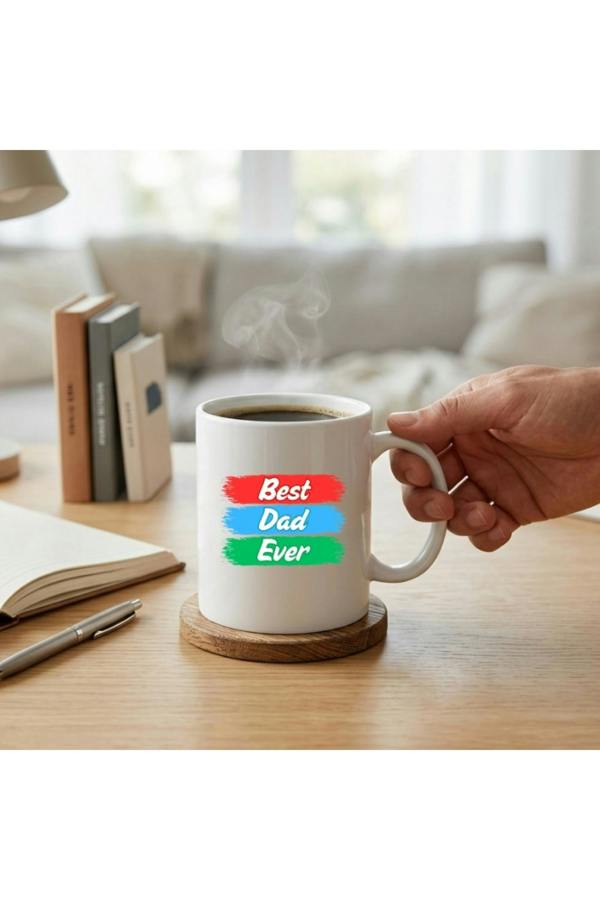 Dyzi Best Dad Ever Mug Ceramic Coffee Cup