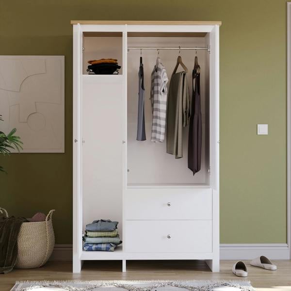 Vida Designs Arlington 3 Door 2 Drawer Wardrobe