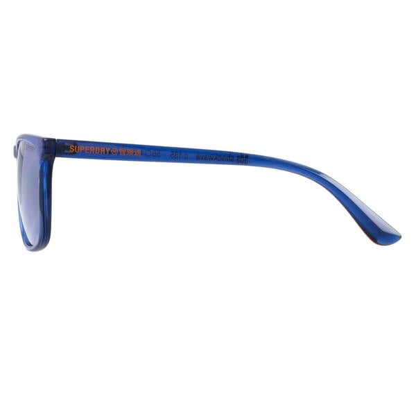 Superdry Sunglasses SDS Shockwave 185 Transparent Navy Blue Dark Grey Mirror
