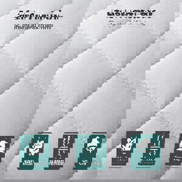 Lavio Folding Floor Mattress Bed Topper Single 10cm Roll Up for Caravan Camper