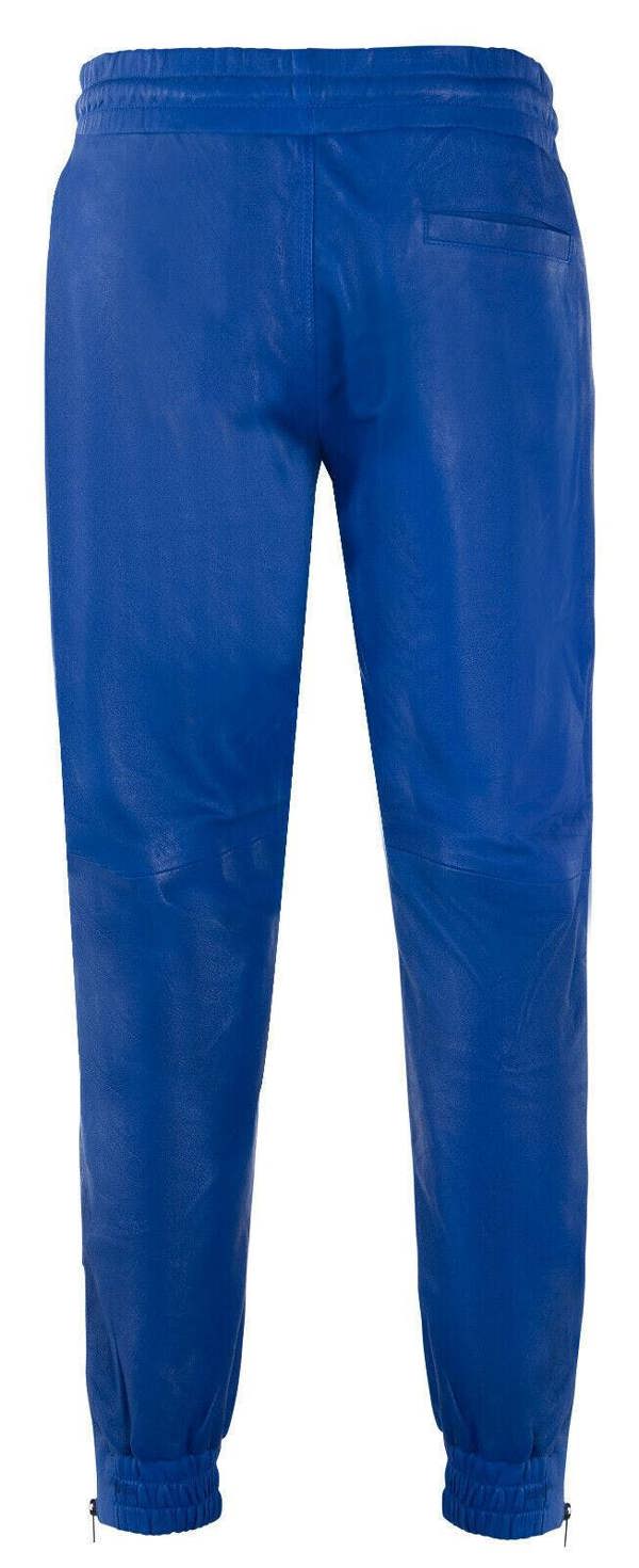 Infinity Leather Mens  Leather Jogging Bottoms-Boston