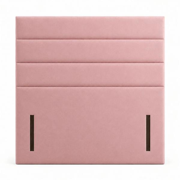 Great British Beds Horizontal Line Headboard - Pink Plush