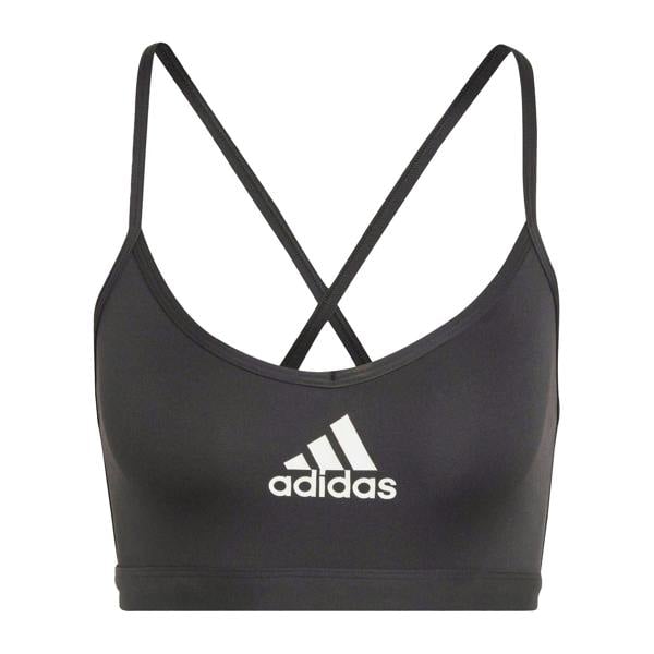 Adidas Womens/Ladies Aeroreact Sports Bra - Black - 