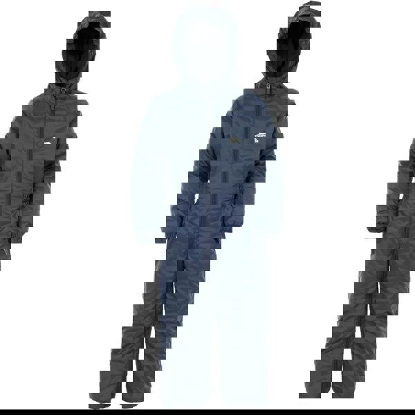 Trespass Baby Unisex Dripdrop Padded Waterproof Rain Suit - Navy Blue