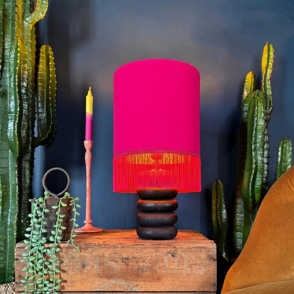 Love Frankie Big Stack Table Lamp - Ebony