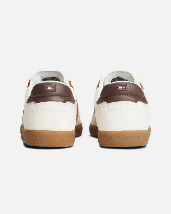Tommy Hilfiger TH Tribeca Mix Mens Trainers - Ecru