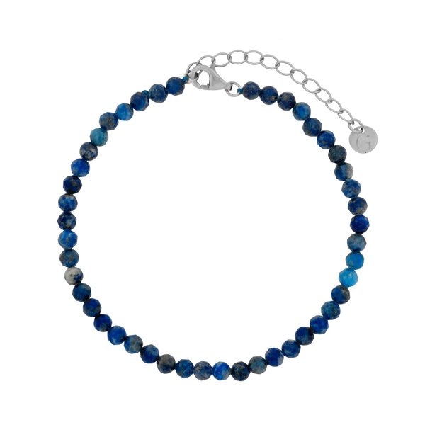 Gold Trip Blue Lapis Beaded Bracelet