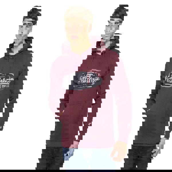 Crosshatch Mens Hellmere Hoodie - Rum Raisin