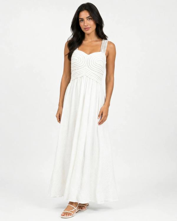 Claudio Lugli Kélie Paris Rope Detail Maxi Dress