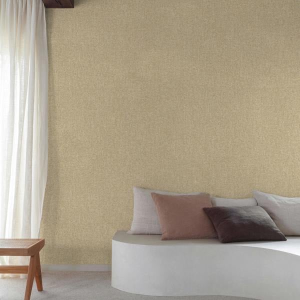 Grandeco Boutique Monroy Semi Plain Effect Luxury Weight Embossed Wallpaper, Beige