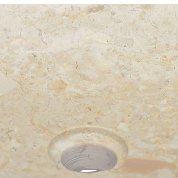 Berkfield Sink Cream 50x35x10 cm Marble