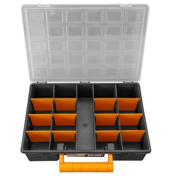 Berkfield Assortment Boxes 2 pcs with Removable Dividers 360x250x85 mm PP
