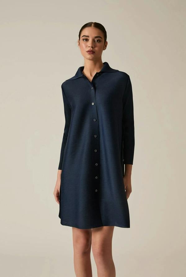 James Lakeland Dark Navy Shirt Dress