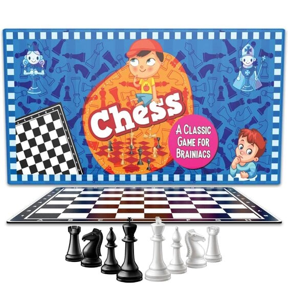 Classic Chess Board Game for Kids Ages 6+ & Adults – Traditional 2 Player Strategy Game, Educational Family Board Game & Chess Set for Beginners