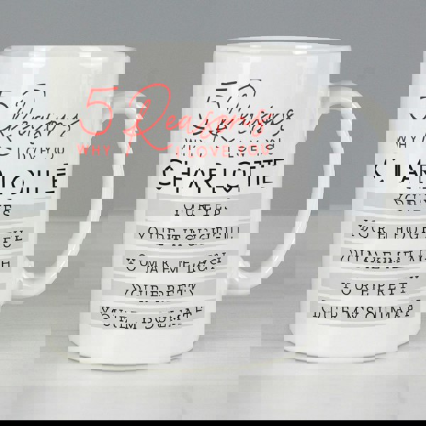 Personalised Memento Company Personalised 5 Reasons Why Mug