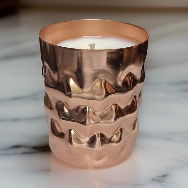 tall copper candle