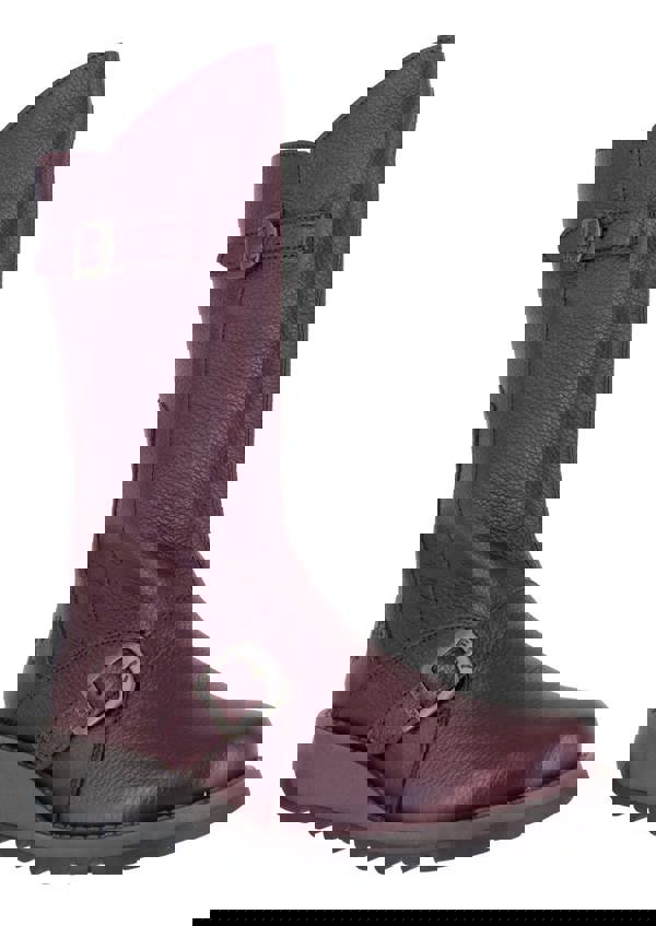 Fly London Mes 2 Womens Wedge Heel Leather Buckle Mid-Calf Boots