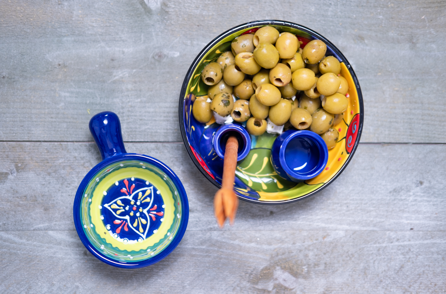 Verano Spanish Ceramics Classic Spanish - Round Olive Dish