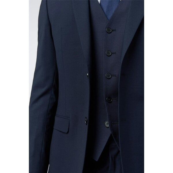 Ted Baker Slim Fit Performance Navy Panama Jacket