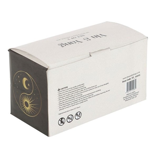 Serano Set of 2 Yin Yang Black Oud and Coconut Candles