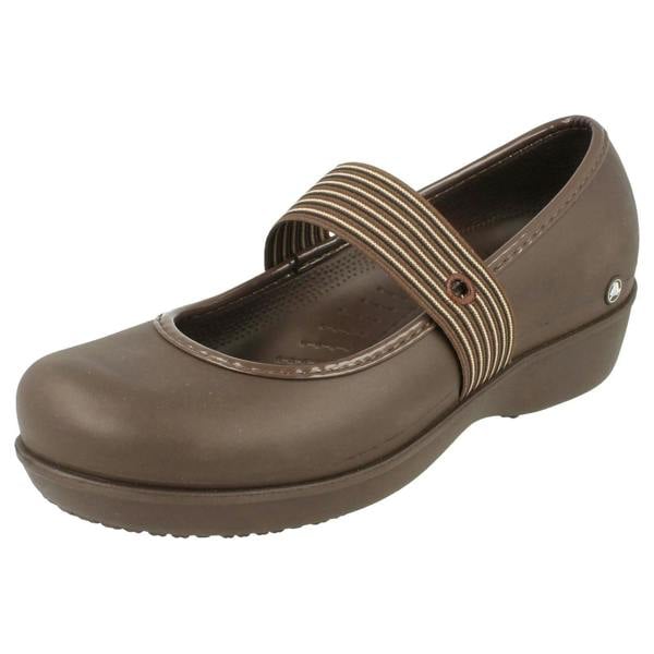 Crocs Ladies Crocs Wedged Ballerina Shoes Lexi