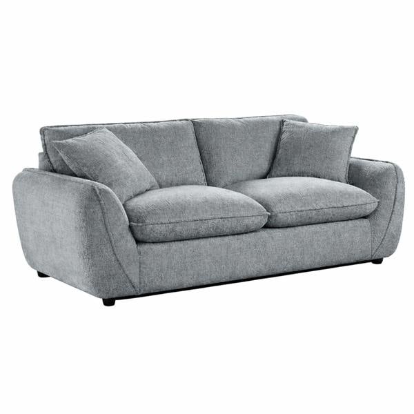 Furnishings For Less Berti Beige or Grey Fabric Sofa Suite