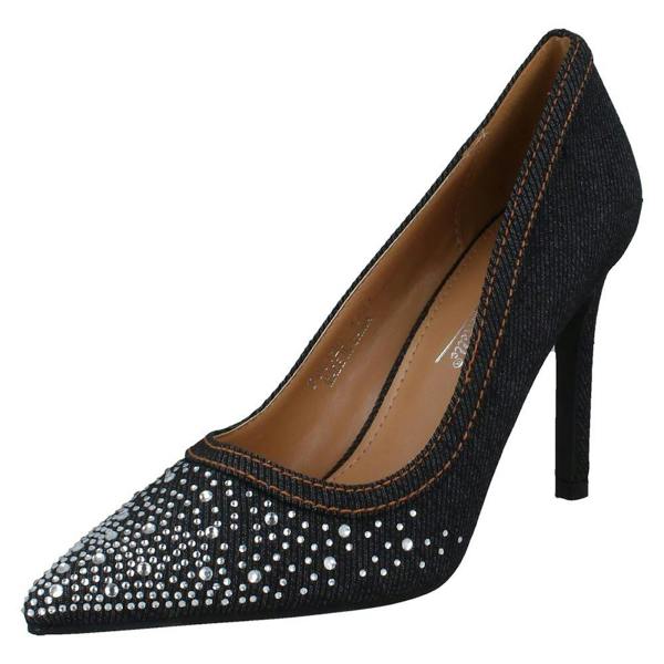 Anne Michelle Ladies Anne Michelle Diamante High Heel Shoes F90120
