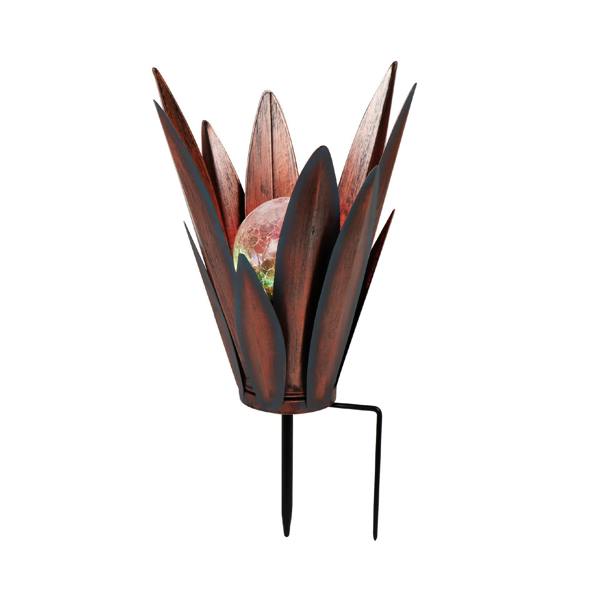 Gardenwize Solar Agave Stake Light – Colour Changing Desert Glow LED Garden Light