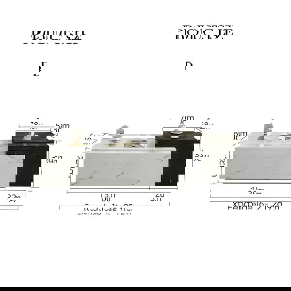 Erato Rectangle Nesting Coffee Table Set, Extendable-Weilai Concept-Weilai Concept