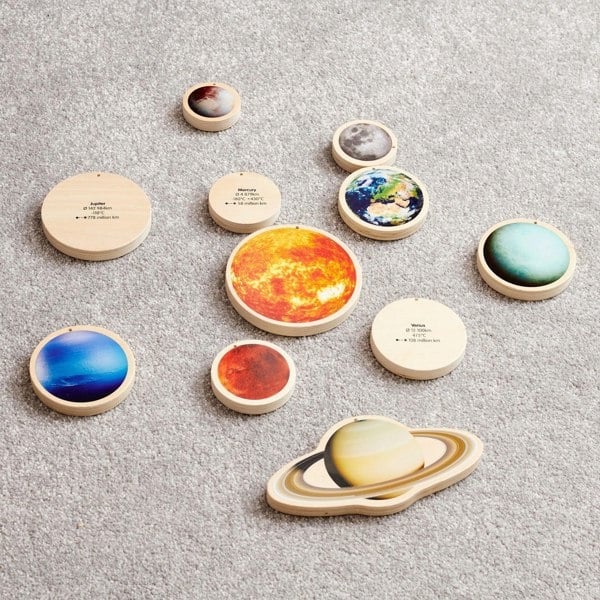 tickit Wooden Solar System Discs