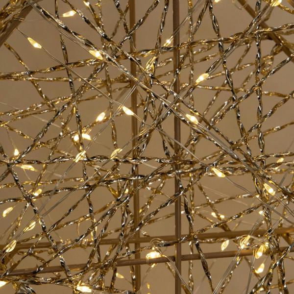 Samuel Alexander 60cm Gold Light Up Christmas Tree with 300 Warm White LEDs & Timer