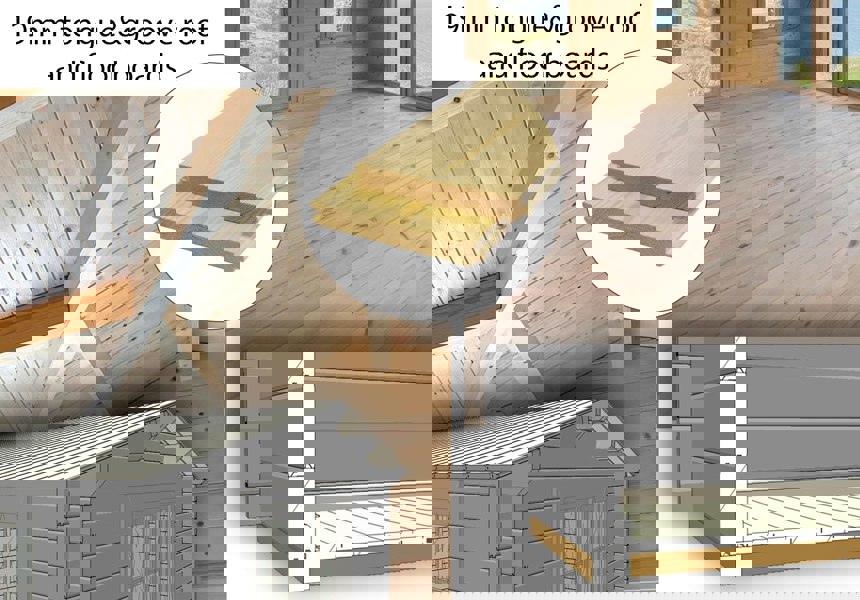 Shire Lukne 9x9 Corner log Cabin 44mm Cladding