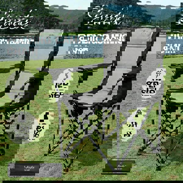 Levede Oversized Folding Camping Chair Portable Outdoor Garden Beach Chair 200KG