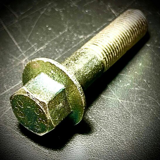Fixaball M14 M16 M20x1.5P Fine Pitch Hex Bolt High Tensile 10.9 Self Colour - M14(1.5) x 60mm (Hex Flange ZYP)