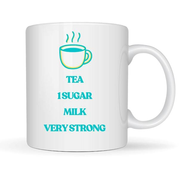 Personalised Tea Order with Name Mug Gift | Friend Colleague Gift