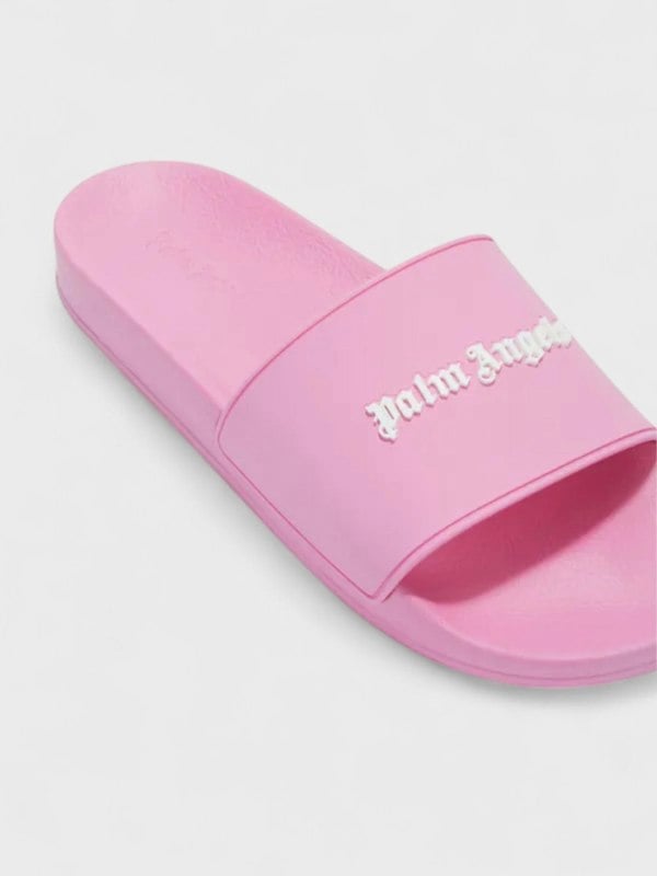 Palm Angels Classic Logo Pool Sliders Pink - Supplied FashionPalm Angels