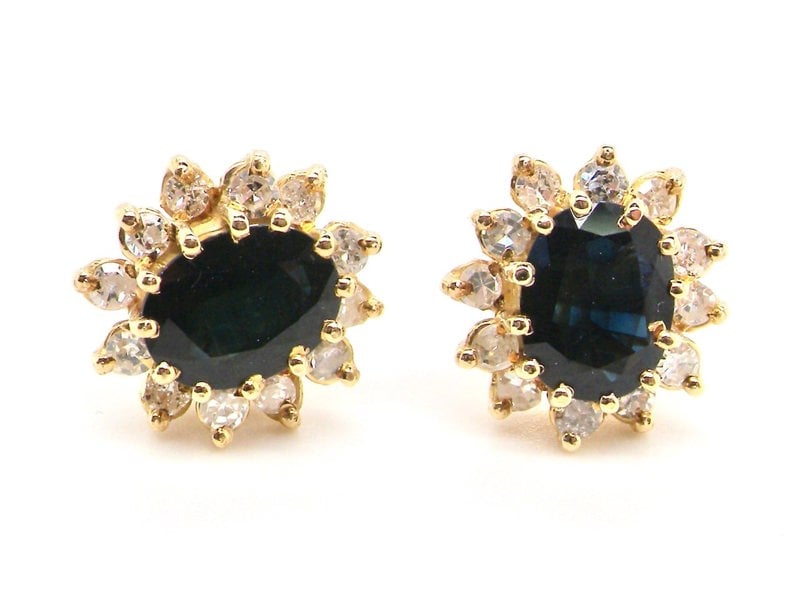 vintage sapphire earrings